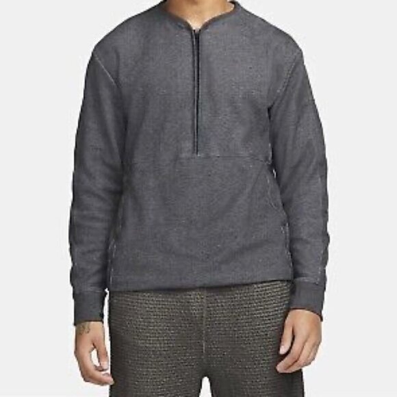 Nike Yoga Dri-FIT 1/2-Zip Training Crew Sweatshirt Sz L - Picture 1 of 12